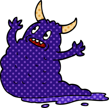 Bir insan tarafından çizilmiş karalama iblisi.