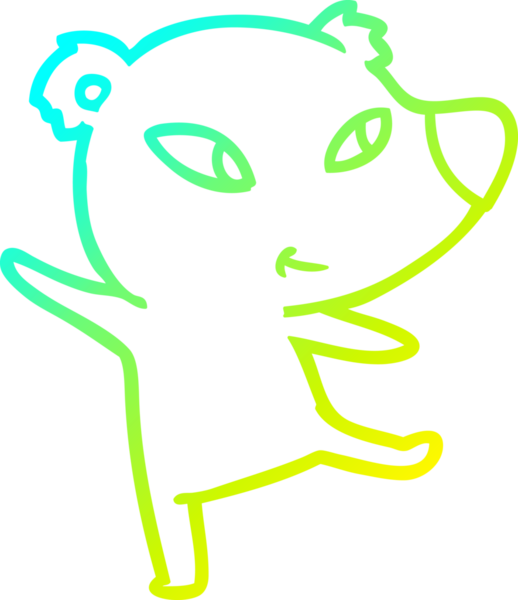 Bir insan tarafından çizilmiş, buz gibi bir çizgi film çizimi.