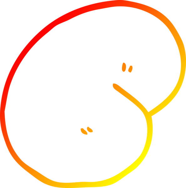 Bir insan tarafından çizilmiş sihirli fasulye çizgi çizimi.