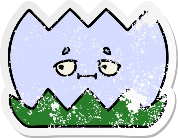 Bir insan tarafından çizilmiş tatlı bir nilüfer çiçeğinin sıkıntılı çıkartması.