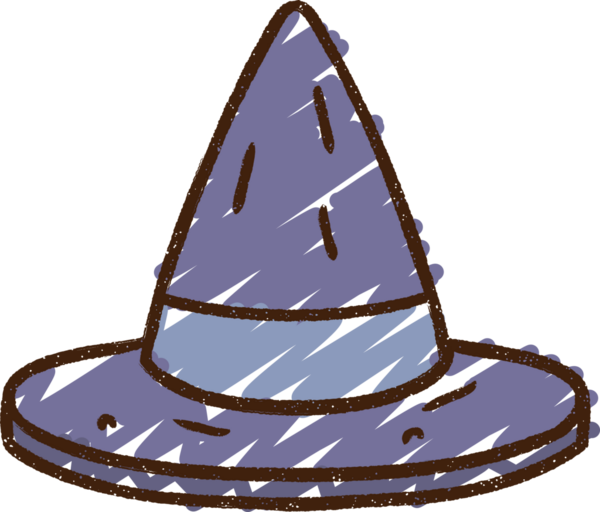 Bir insan tarafından çizilmiş Sivri Şapka Tebeşiri