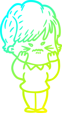 Bir insan tarafından çizilmiş karikatür çizimi.