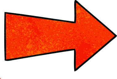 Bir insan tarafından çizilmiş tuhaf çizgi film oku.