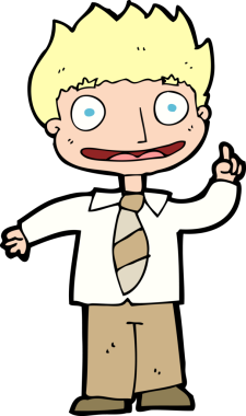 Bir insan tarafından çizilmiş bir fikri olan çizgi film adamı.