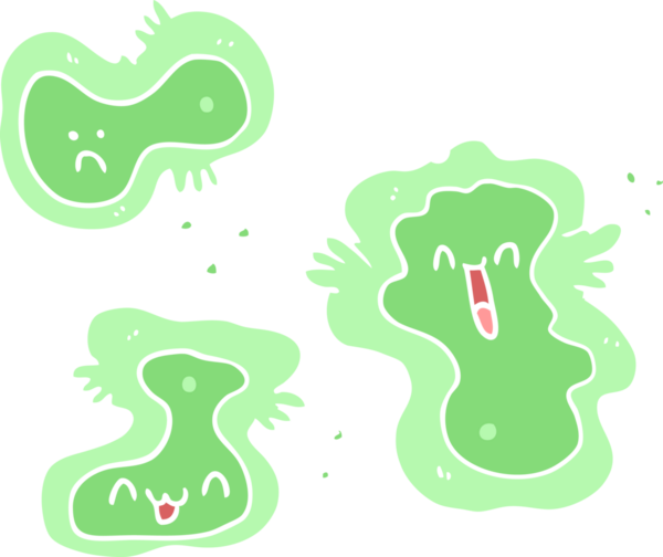 bir insan tarafından çizilmiş düz renk çizgi film hücreleri