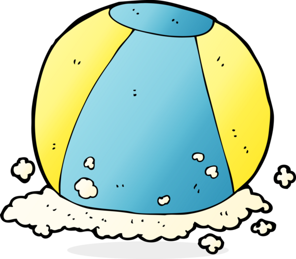 Bir insan tarafından çizilmiş bir plaj topu.