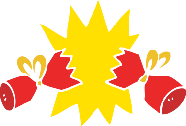 Bir insan tarafından çizilmiş karikatür krakeri.