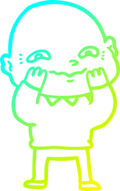 Bir insan tarafından çizilmiş, karikatür çizimi.