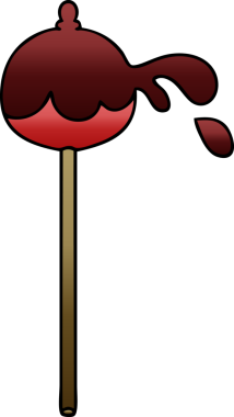 bir insan tarafından çizilmiş garip gölgeli karikatür elma şekeri