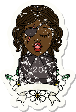 Retro Dövme Tarzı Bir insan tarafından çizilmiş 20 zarlı düzenbaz insan