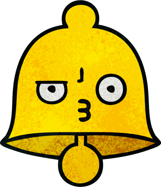 Bir insan tarafından çizilmiş eski grunge desenli bir çan.