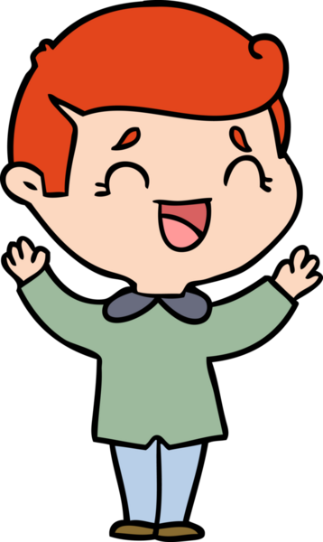 Bir insan tarafından çizilmiş gülen adam.