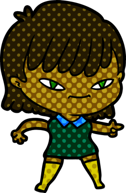 Bir insan tarafından çizilmiş bir karikatür.