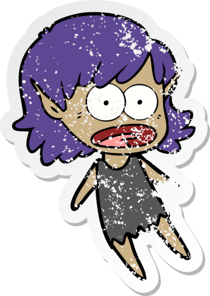 Bir çizgi filmin sıkıntılı çıkartması bir insan tarafından çizilen elf kızı şok etti.