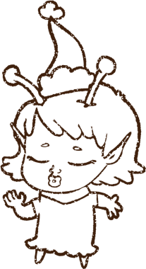 Bir insan tarafından çizilen Mutlu Uzaylı Kömürü