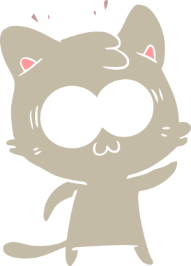 Bir insan tarafından çizilmiş düz renkli çizgi film.