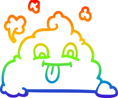 gökkuşağı gradyan çizgi çizimi bir insan tarafından çizilmiş bir kaka