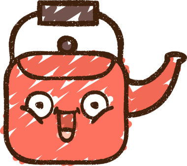 Bir insan tarafından çizilen Kettle Tebeşiri