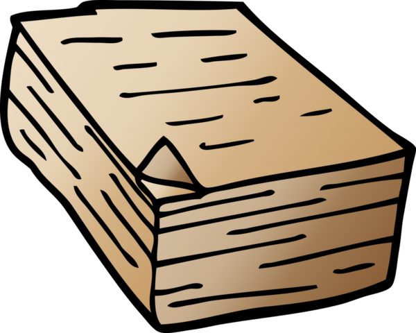 Bir insan tarafından çizilmiş karalama kağıdı yığını.