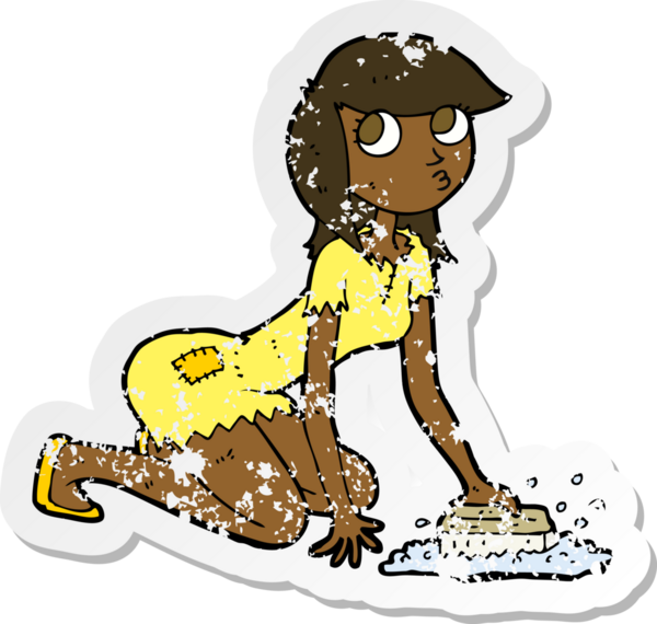 Bir insan tarafından çizilmiş Sindirella çizgi filminin gerilimli yapıştırması.