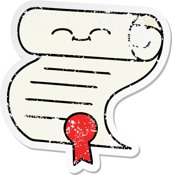 Bir insan tarafından çizilmiş şirin bir çizgi film sözleşmesinin sıkıntılı çıkartması.