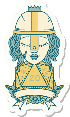 Bir insan tarafından çizilmiş 20 rulo doğal insan dövüşçüsünün çıkartması.