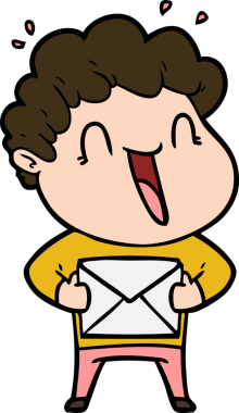 Bir insan tarafından çizilmiş mutlu bir adam.