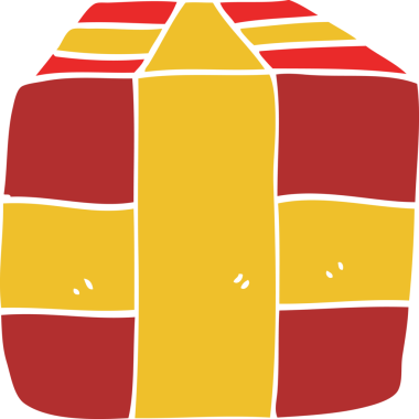 Bir insan tarafından çizilmiş çizgi film karalaması.