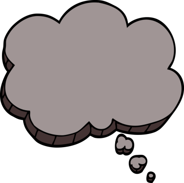 bir insan tarafından çizilmiş karalama ifade kabarcığı