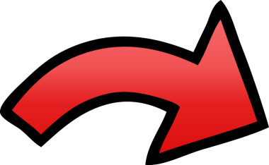 bir insan tarafından çizilmiş yönsel bir okun gölgelenmiş çizimi