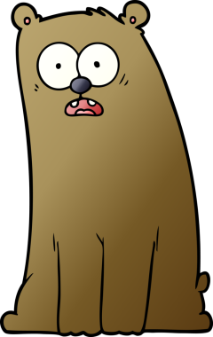 Bir insan tarafından çizilmiş sürpriz bir çizgi film.