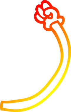 Bir insan tarafından çizilen çizgi filmin sıcak gradyan çizimleri.