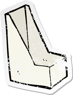 Bir insan tarafından çizilmiş bir karikatür ofis dosyasının geriletilmiş etiketi.