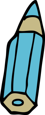 Bir insan tarafından çizilmiş karalama kalemi.