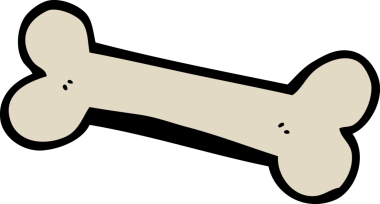 bir insan tarafından çizilmiş karikatür kemiği