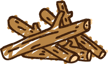 Bir insan tarafından çizilmiş Ateş Kampı Tebeşiri