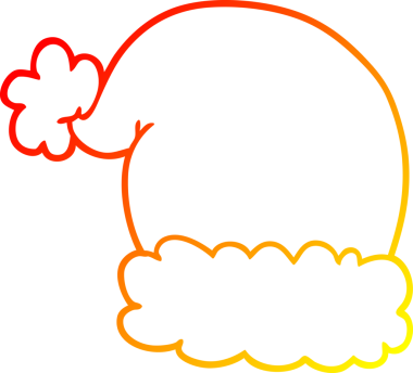 Bir insan tarafından çizilmiş bir çizgi filmin sıcak gradyan çizimi.