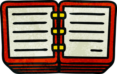 Bir insan tarafından çizilmiş günlük yığınının retro grunge desen karikatürü