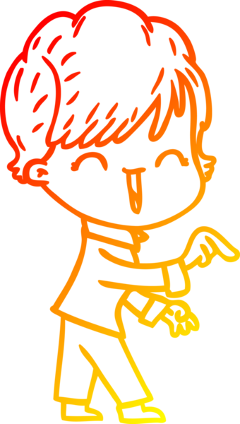 Bir insan tarafından çizilmiş gülen bir karikatür çizimi.