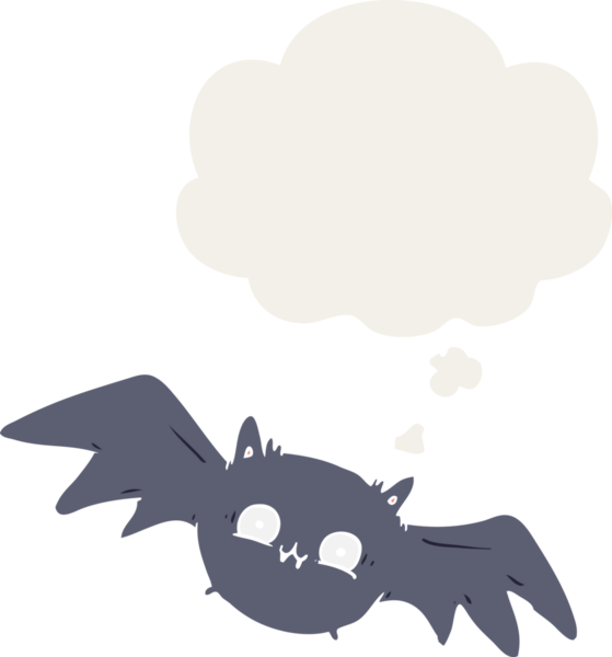 Bir insan tarafından çizilmiş düşünce baloncuklu cadılar bayramı sopası.