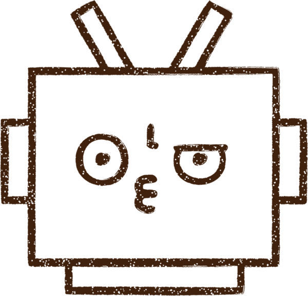 Robot Kömür Bir insan tarafından çizilmiş