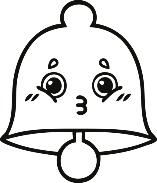 Bir insan tarafından çizilmiş bir çanın çizgi çizimi