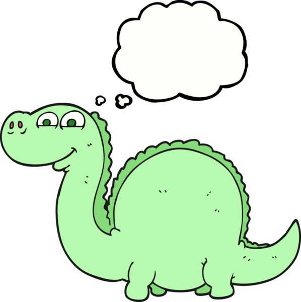 Bir insan tarafından çizilmiş serbest çizim baloncuk karikatür dinozor.