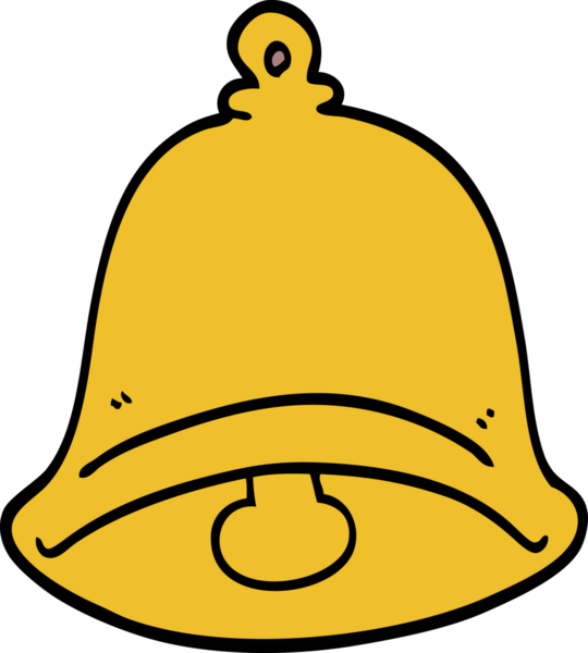 Bir insan tarafından çizilmiş karalama zili.