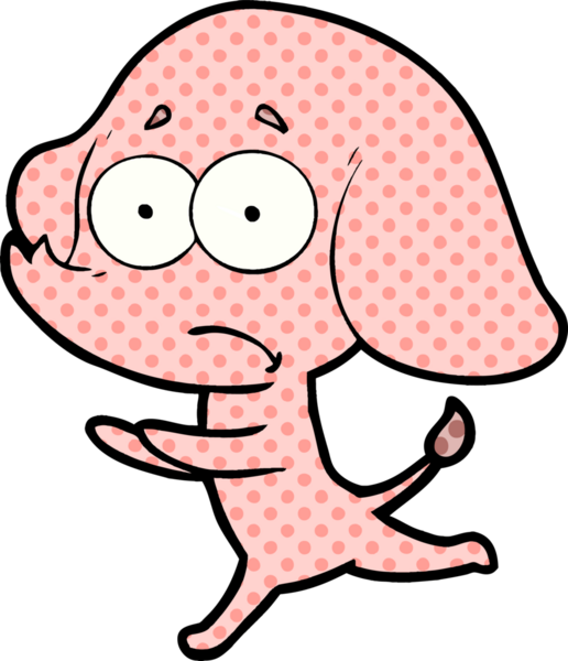 bir insan tarafından çekilen, güvenilmez bir fil çizgi filmi.