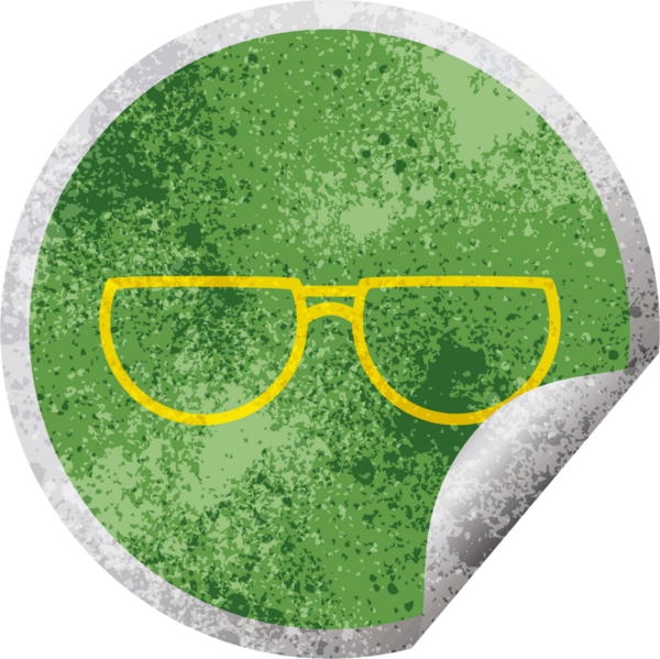 Bir insan tarafından çizilmiş grafik vektör illüstrasyon dairesel soyma etiketi