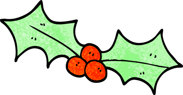 Bir insan tarafından çizilmiş Noel karalaması.