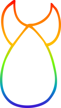 gökkuşağı gradyanı bir insan tarafından çizilmiş bir atom bombasının çizimi