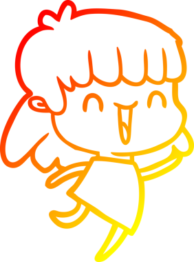 Bir insan tarafından çizilmiş bir karikatür kadın çizimi