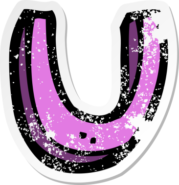 Bir insan tarafından çizilmiş bir karikatürün gerilimli yapıştırması.